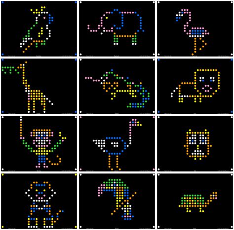 free Lite-Brite templates