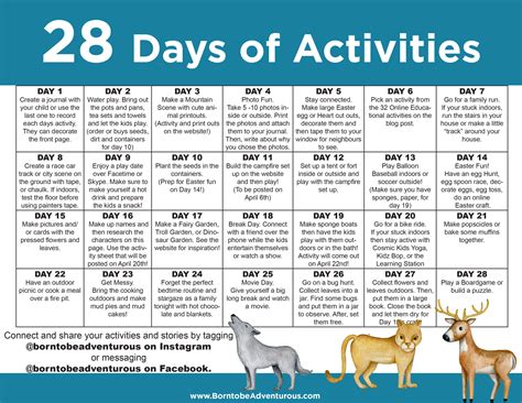 Free activity calendar templates in Word