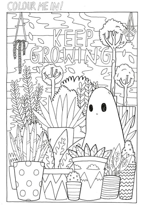 Free Aesthetic Coloring Pages