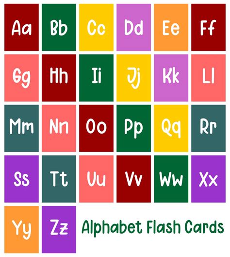 Free Alphabet Flashcards Printable