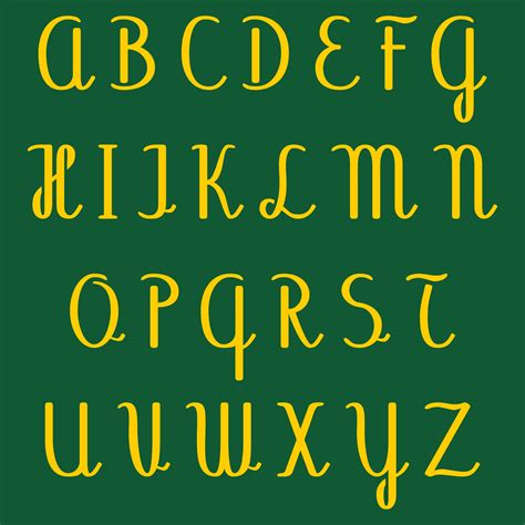 Free alphabet fonts