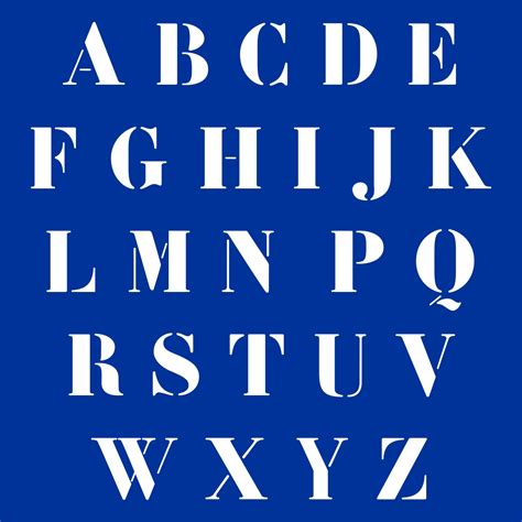 Free Alphabet Stencils