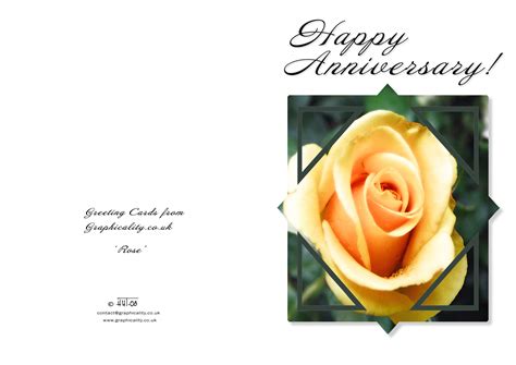 Free Anniversary Card Templates Gallery