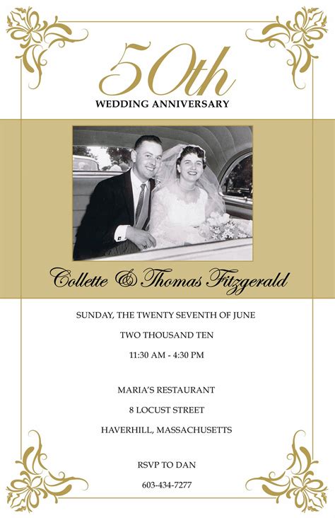 Free Anniversary Invitation Templates Download