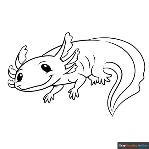 Free Axolotl Coloring Pages