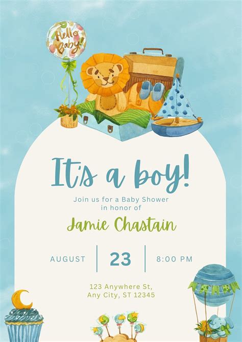 Free Baby Shower Template 4