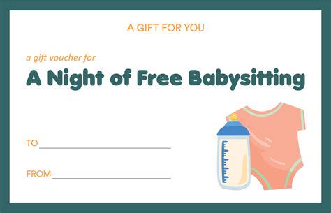 Free Babysitting Coupon Templates