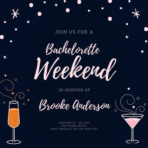 Free Bachelorette Party Invitation Templates