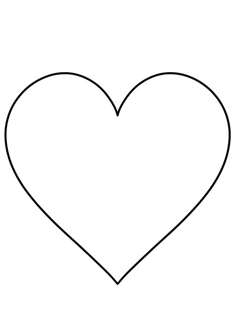 Free big heart template printables for spreading love and kindness