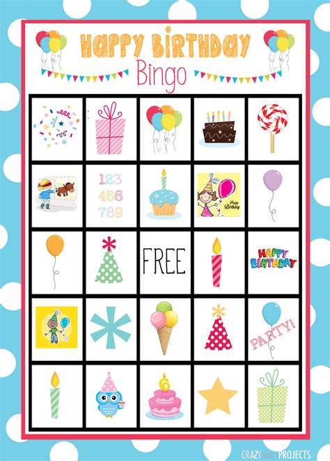 Free Hallmark Birthday Bingo Printables