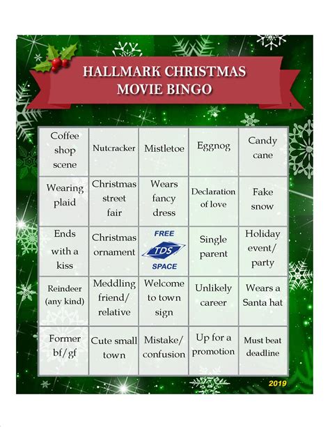 Free Hallmark Christmas Bingo Printables