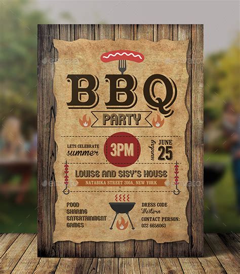 Free Birthday BBQ Invitation Templates Download