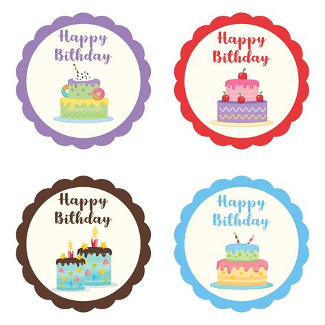 Free birthday cake topper printables