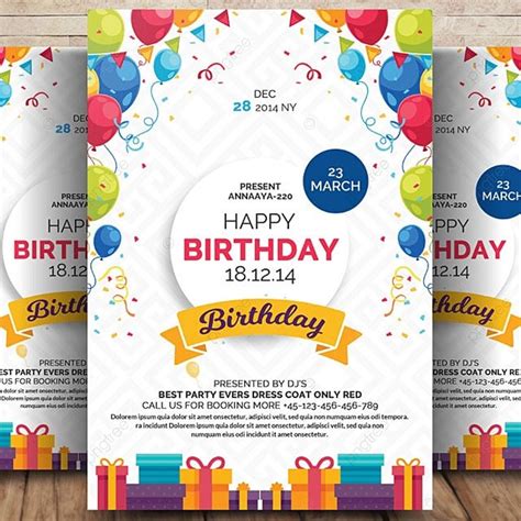 Free Birthday Flyer Templates Download