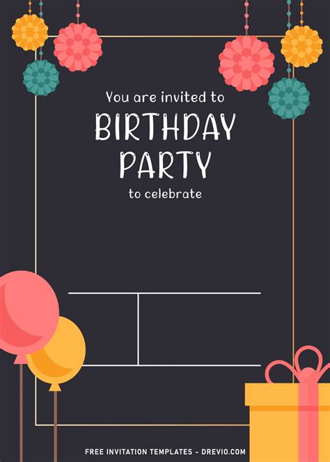 Free Birthday Invitation Template