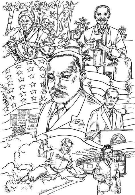 Free Black History Month coloring pages