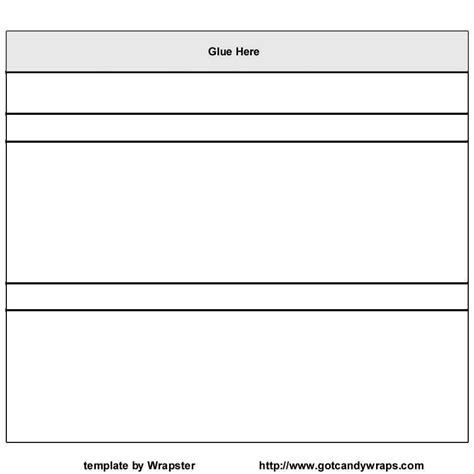 Free Blank Candy Bar Wrapper Template