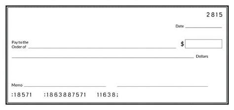 Blank Check Templates for Excel