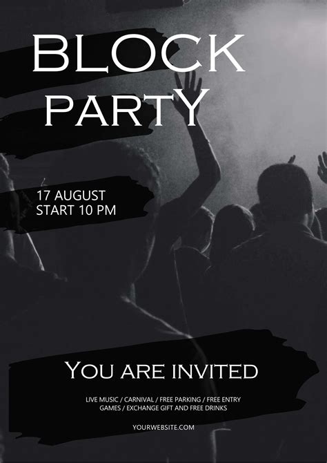 Free Block Party Flyer Template