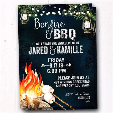 Free Bonfire Invitation Templates