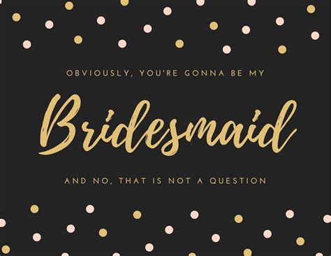 Free Bridesmaid Templates