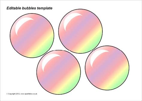 Free bubble template example