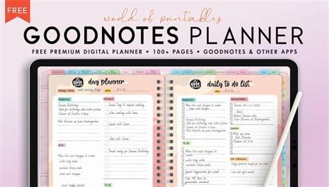 Free budget template for Goodnotes