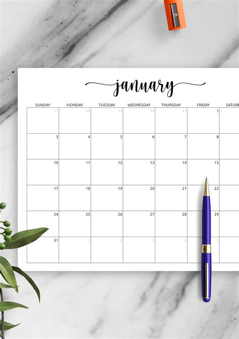 Resources for Free Cute Calendar Printables