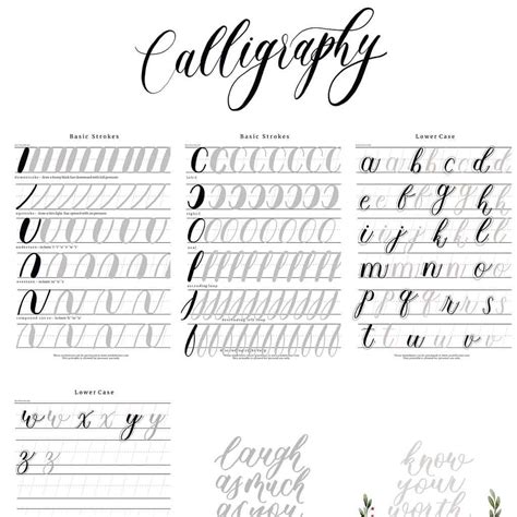 5 Free Calligraphy Practice Sheets to Download