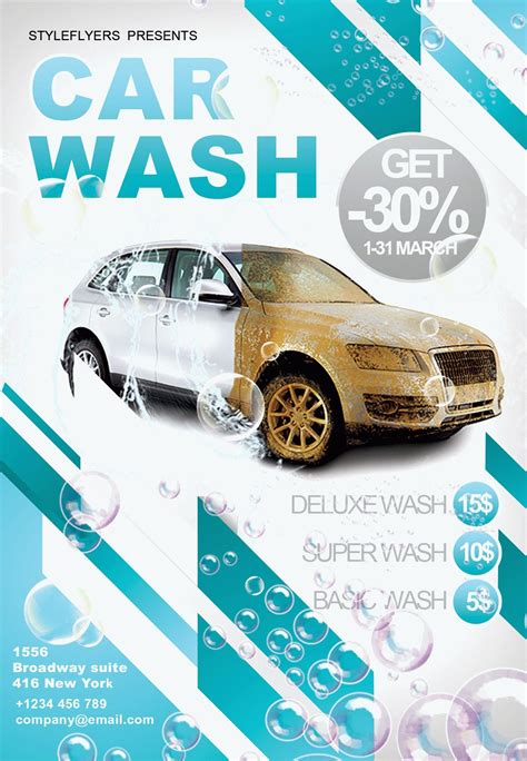 Free Car Wash Flyer Template Designs Gallery