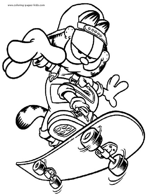 Free cartoon character coloring pages