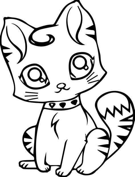 Free cat coloring pages