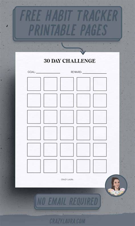 Free Challenge Tracker Printables