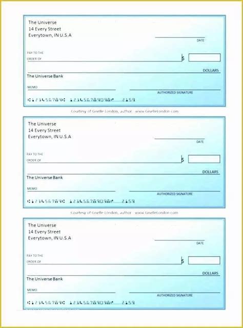 Free Check Printing Template