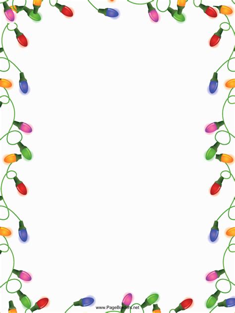 Free Christmas Border Word Template