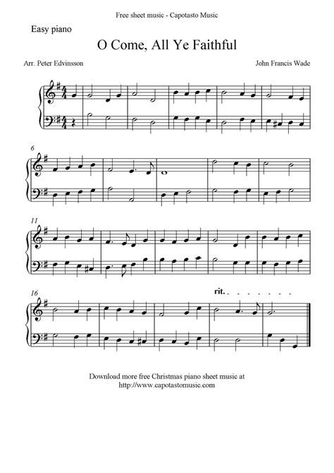 Free Christmas sheet music for all instruments