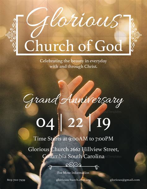 Free Church Flyer Templates PDF