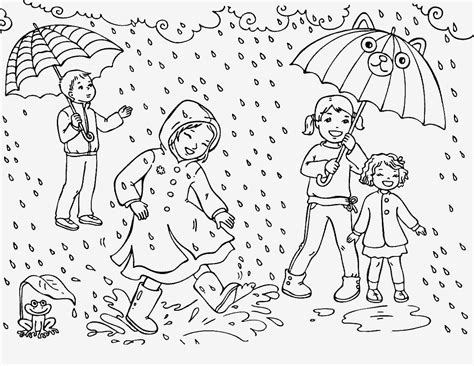 Free Coloring Pages for Kids on Rainy Days