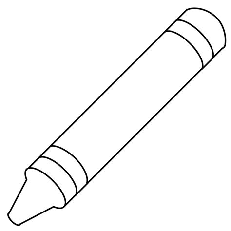 Free Crayon Coloring Pages Image