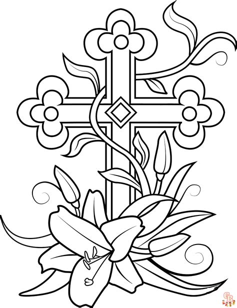 Free Cross Printable Coloring Pages