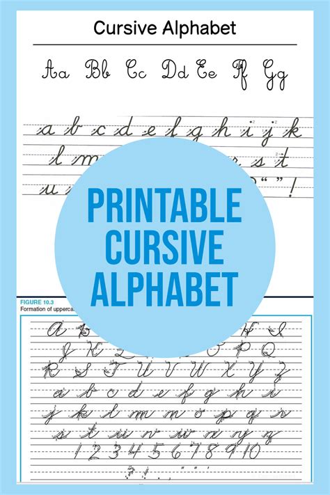 Free Cursive Letters Printable