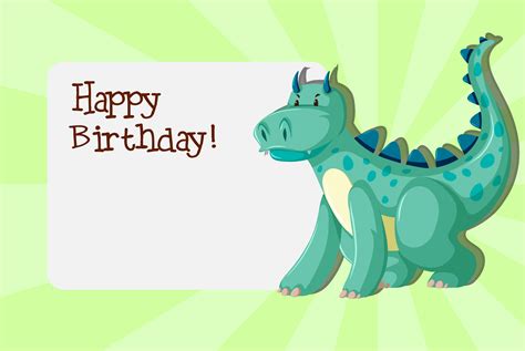 Free Dinosaur Birthday Card Printable Templates