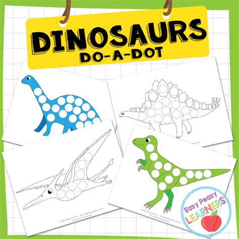 Free Dinosaur Do a Dot Printables