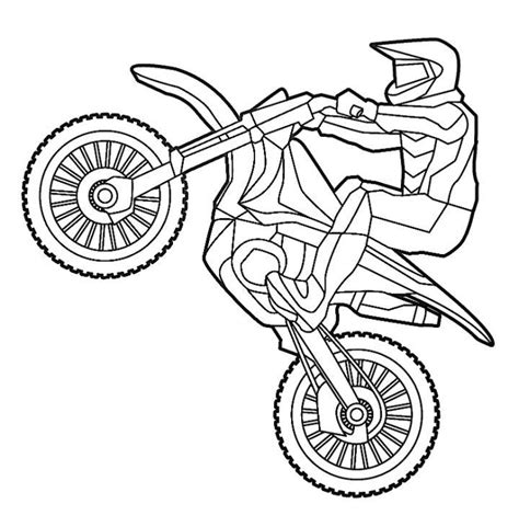 Free Dirt Bike Coloring Pages For Kids