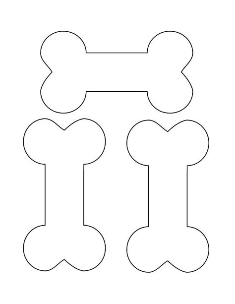 Free Dog Bone Template Printable