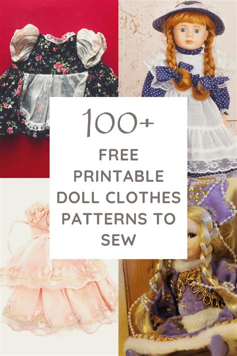 Free doll clothes sewing patterns for DIY fun