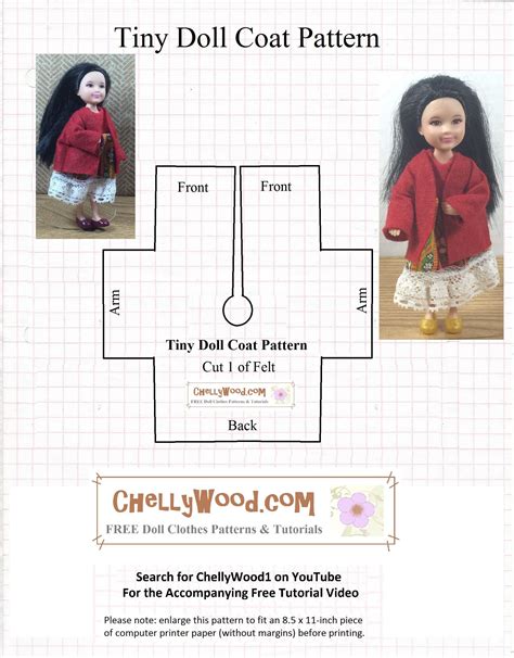 Free doll coat pattern