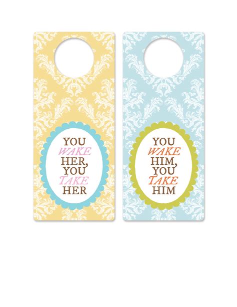 Free door hanger templates in Photoshop