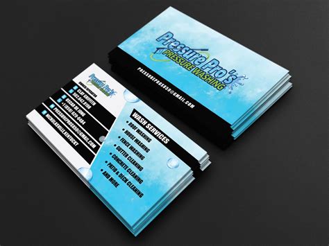 Free download power washing business card templates