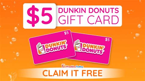 Dunkin' Donuts gift card